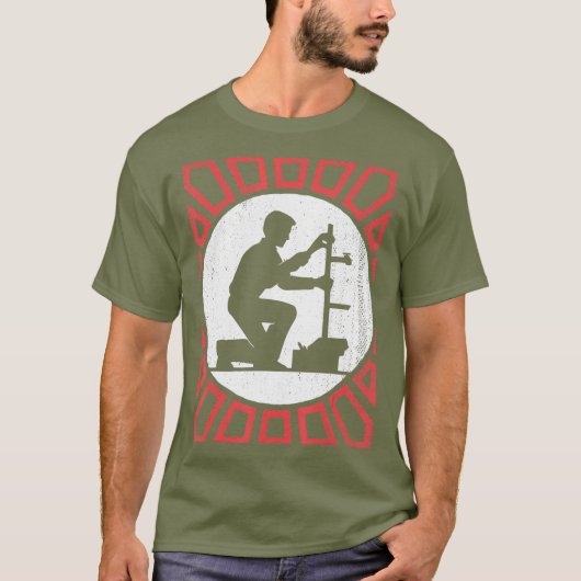 Vintage Plumber Retro T-Shirt (Vorderseite)