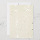 Vintage Plumeria & Efeu Hochzeit Probe Dinner Einladung (Rückseite)