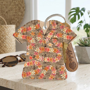 Vintage-Plumeria-Lei-Aloha-Shirt-Andenken-Ornament Ornament