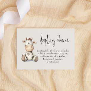Vintage Plüsch-Nursery-Tiere Baby-Ausstellung Dusc Mitteilungskarte