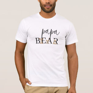 Vintage Plüsch-Nursery-Tiere Maternity Papa Bär T-Shirt