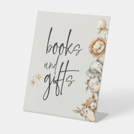 Vintage Plush Animals Baby Duschbücher Geschenke Sockelschild