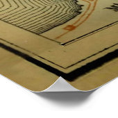 Vintage Plymouth England Map (1901) Poster (Ecke)