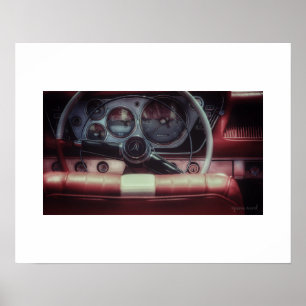 Vintage Plymouth Fury Poster Druck
