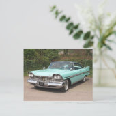Vintage Plymouth Fury Postkarte (Stehend Vorderseite)