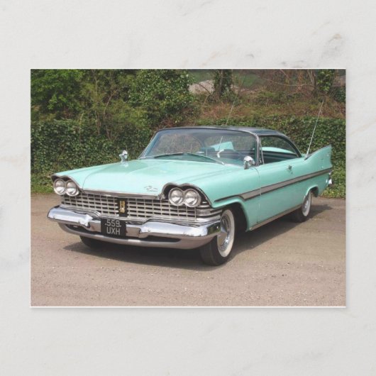 Vintage Plymouth Fury Postkarte (Vorderseite)