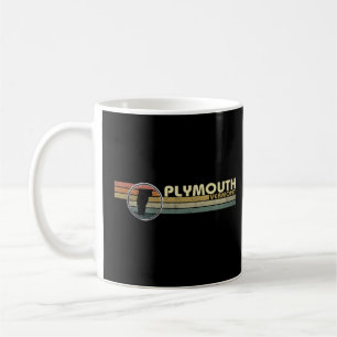 Vintage-PLYMOUTH, VT im Stil der 80er Jahre Kaffeetasse