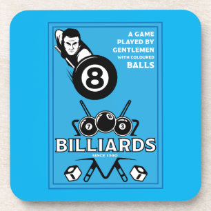 Vintage Pocket Billard Getränkeuntersetzer