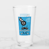 Vintage Pocket Billards Glas (Rückseite)