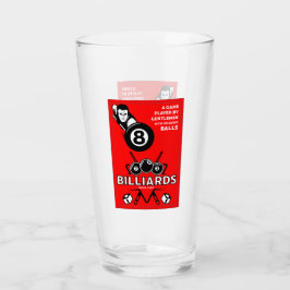 Vintage Pocket Billards Glas