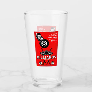 Vintage Pocket Billards Glas