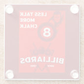 Vintage Pocket Billards Glasuntersetzer (Rückseite)