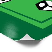 Vintage Pocket Billards Poster (Ecke)