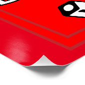 Vintage Pocket Billards Poster (Ecke)