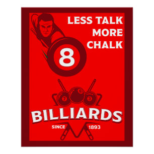 Vintage Pocket Billards Poster