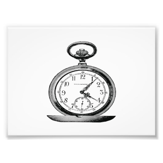 Vintage Pocket Watch Cool Fab Fotodruck (Vorne)
