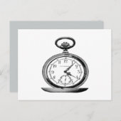 Vintage Pocket Watch Cool Fab Postkarte (Vorne/Hinten)
