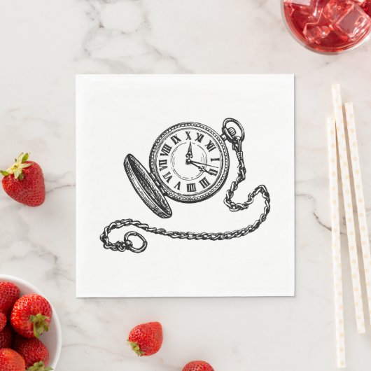 Vintage Pocket Watch Serviette (Beispiel)