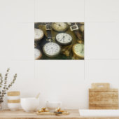 Vintage Pocket Watches Poster (Küche)
