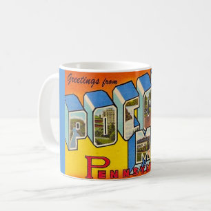 Vintage Pocono Mountains Kaffeetasse