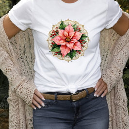 Vintage Poinsettia Doily T-Shirt