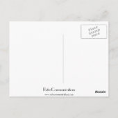 Vintage Poinsettia-Illustration Postkarte (Rückseite)