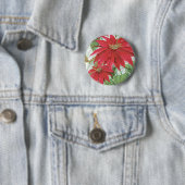 Vintage Poinsettiaillustration Button (Beispiel)