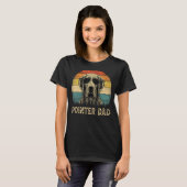 Vintage Pointer Dad Hund Vatertag Tee (Vorne ganz)