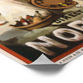 Vintage Polarbären, Bierwerbung im Lager Poster (Ecke)