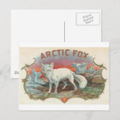 Vintage Polarfuchs Postkarte (Vorne/Hinten)