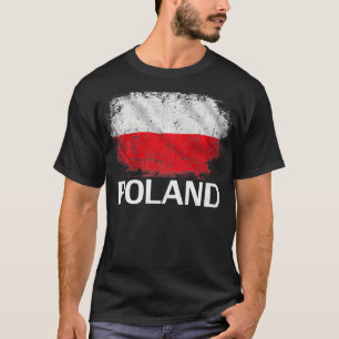 Vintage-Polen-Flagge als polnisches Geschenk T-Shirt