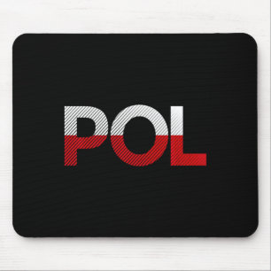 Vintage-Polen-Flagge-Fußball-Sport-Flagge-Polen-Bü Mousepad