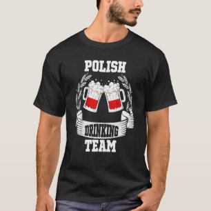 Vintage-Polen-Flagge Griechisch Polnisches Biertri T-Shirt