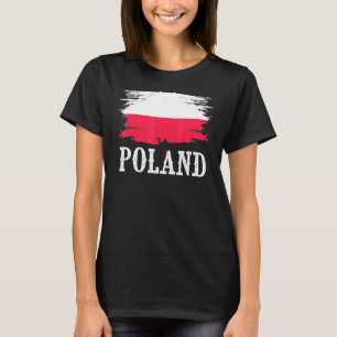 Vintage Polenflagge Ich liebe Polen T-Shirt