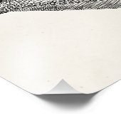 Vintage Polflunder Fische Personalisierte Vorlage Fotodruck (Ecke)