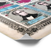 Vintage politische Präsidenten der Vereinigten Sta Poster (Ecke)