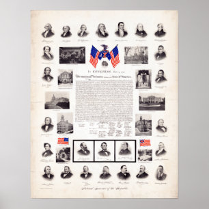 Vintage Politische Präsidenten Poster