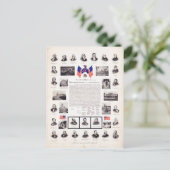 Vintage Politische Präsidenten Postkarte (Stehend Vorderseite)