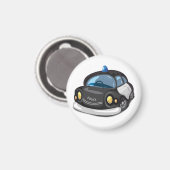 Vintage Polizeiauto Magnet (Vorderseite/Rückseite)