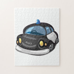 Vintage Polizeiauto Puzzle