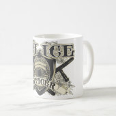 Vintage Polizeibeamter Kaffeetasse (VorderseiteRechts)