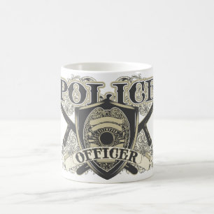 Vintage Polizeibeamter Kaffeetasse