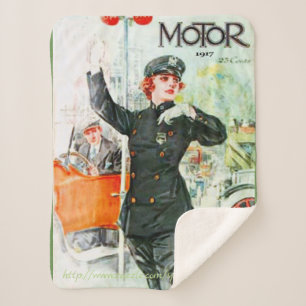 "Vintage Polizeifrauen" Sherpadecke