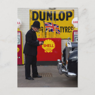 Vintage Polizeiszene Postkarte