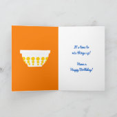 Vintage Polka Dot Mixing Bowles zum Geburtstag Karte (Innenseite)