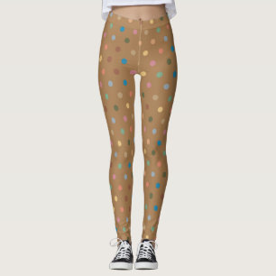 Vintage Polka Dot Pattern Leggings