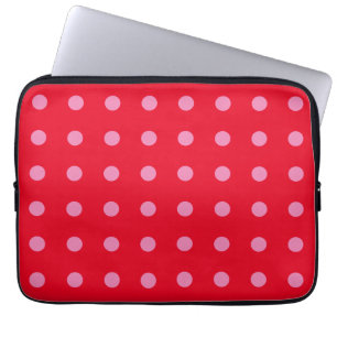 Vintage Polka Dots Rosa Retro Classic Laptopschutzhülle