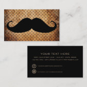 Vintage Polkapunkte des lustigen schwarzen Visitenkarte (Vorne/Hinten)