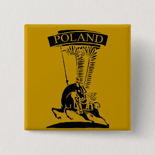 Vintage Polnischer Flügelhusar Button