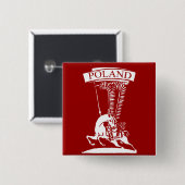 Vintage Polnischer Flügelhusar Button (Vorne & Hinten)
